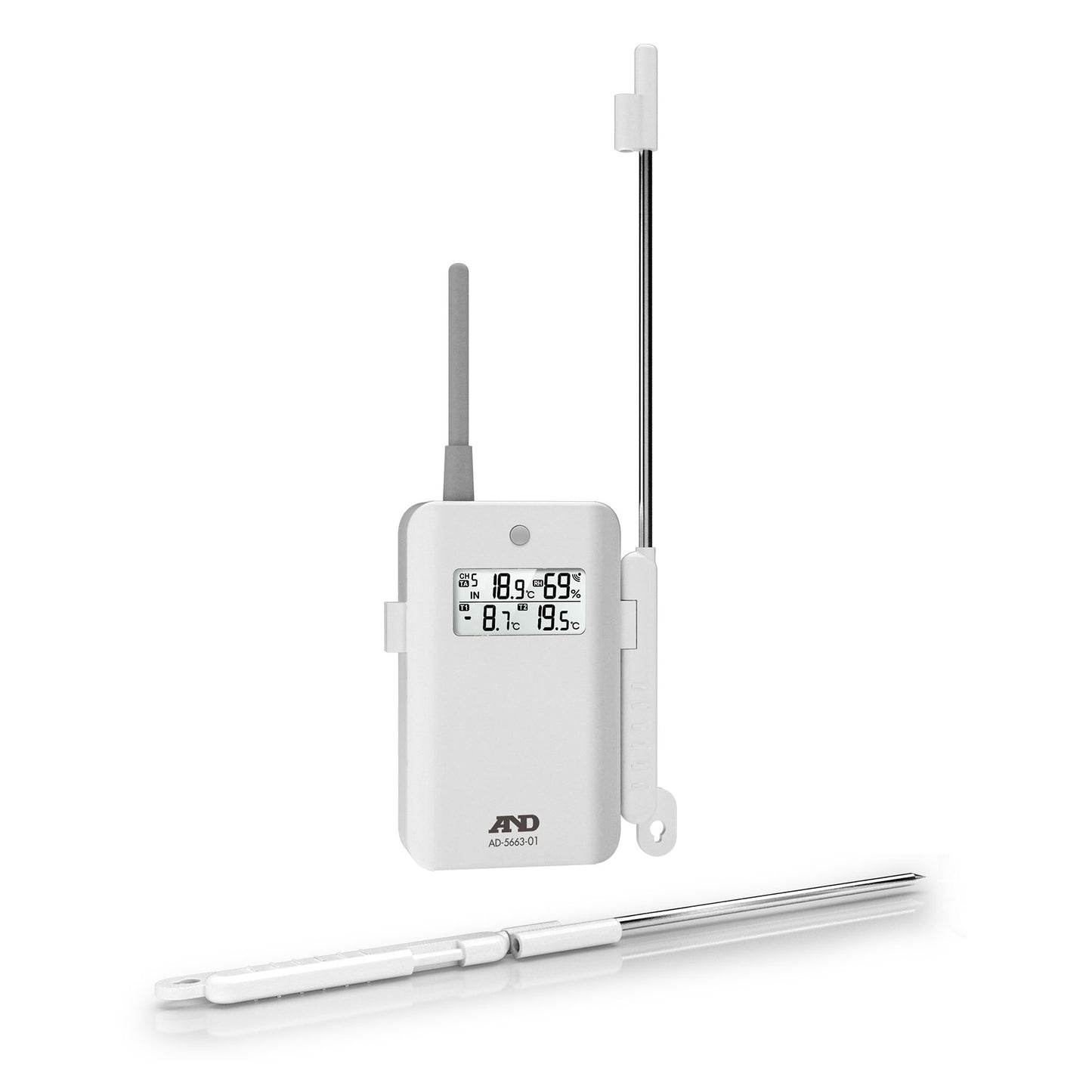 ワイヤレスマルチチャンネル温湿度計 AD-5663用増設子機 AD-5663-01 ※アウトレット品