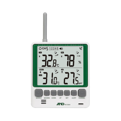 マルチチャンネルワイヤレス環境温湿度計 AD-5664SET
