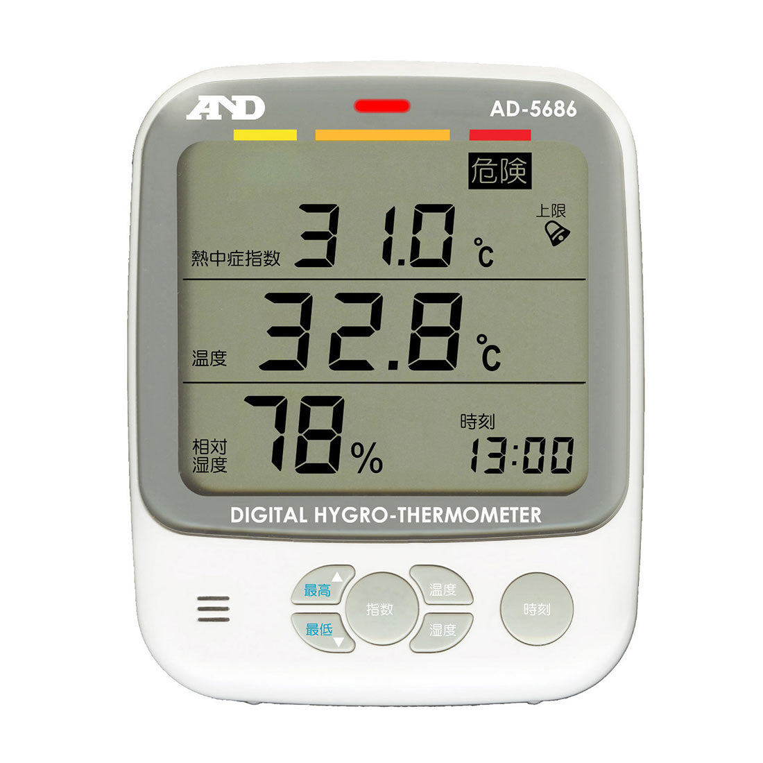 環境温湿度計 熱中症指数計／熱中症指数モニター AD-5686 – エー