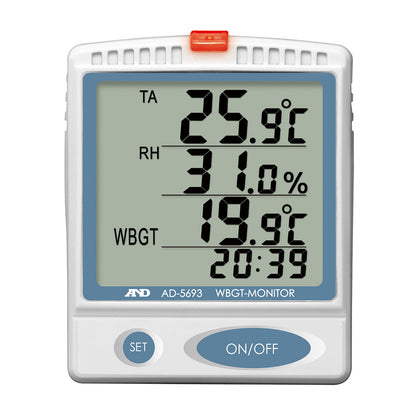 壁掛・卓上形 熱中症指数計 / 熱中症指数モニター AD-5693