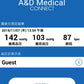 Bluetooth®内蔵 上腕式ホースレス血圧計 UA-1200BLE